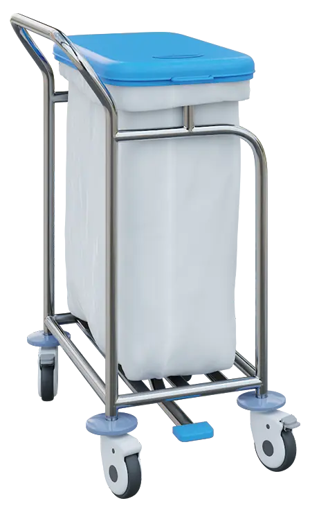 VNP Plus 01 vozík na prádlo a tříděný odpad, víko modré